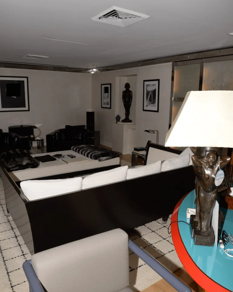 L-shaped sectional sofa in a spacious living room