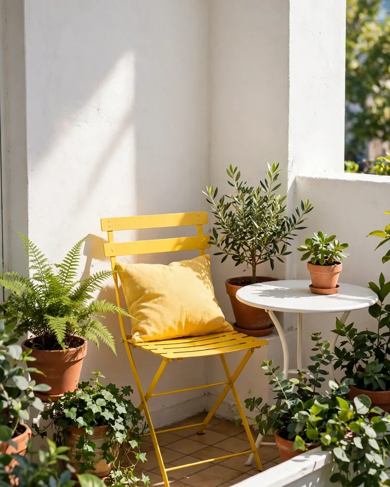 12 Small Balcony Color Palette Ideas That Make Tiny Outdoor Spaces Look Bigger 8 balcony-palette-sunny-yellow