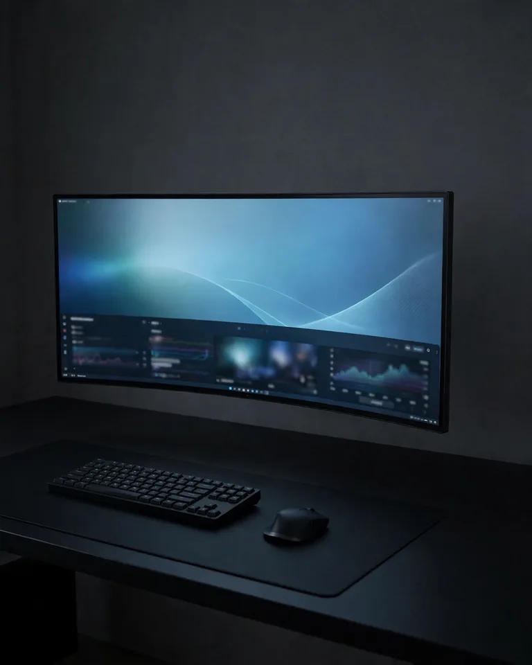 12 Black Gaming Setup Ideas That Look Sleek Without RGB Chaos 10 bgs-ultrawide
