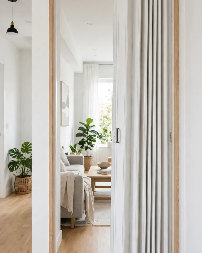 14 Ways to Cover a Doorway Without a Door (Renter-Friendly to Architectural) 8 cdw accordion partition ai