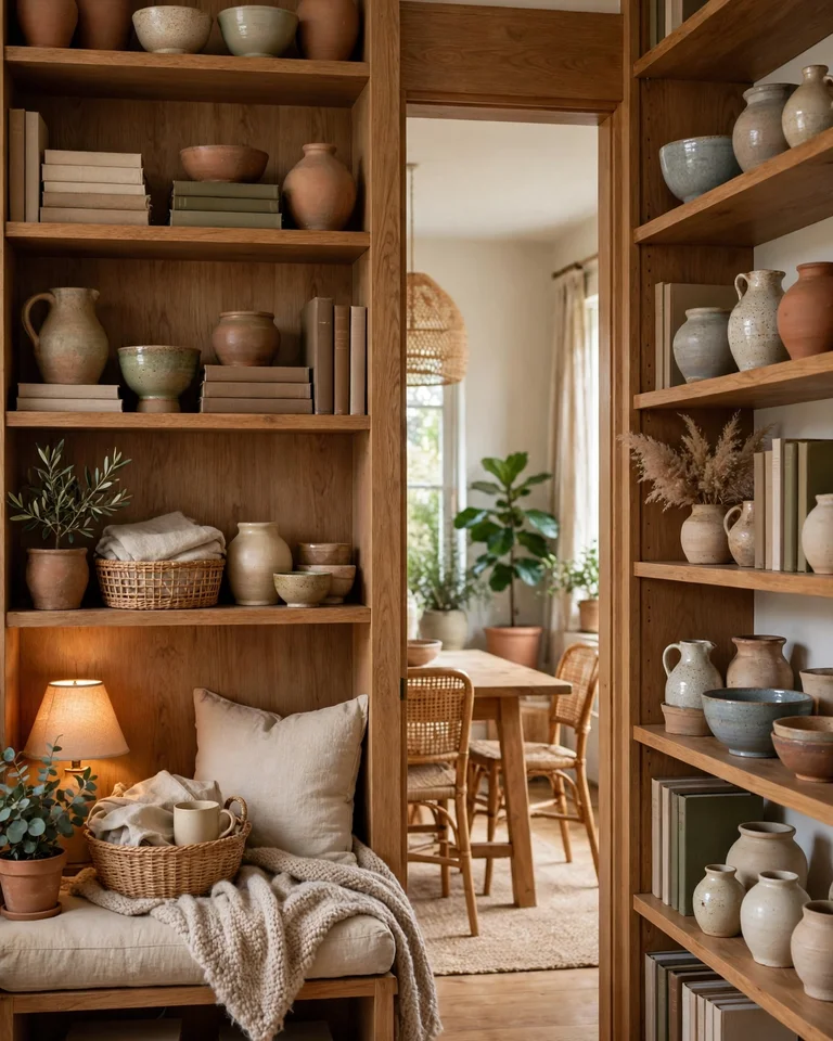 14 Ways to Cover a Doorway Without a Door (Renter-Friendly to Architectural) 17 cdw bookcase doorway passage ai