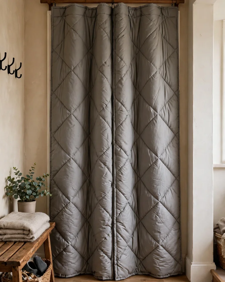 14 Ways to Cover a Doorway Without a Door (Renter-Friendly to Architectural) 6 cdw magnetic insulated curtain ai