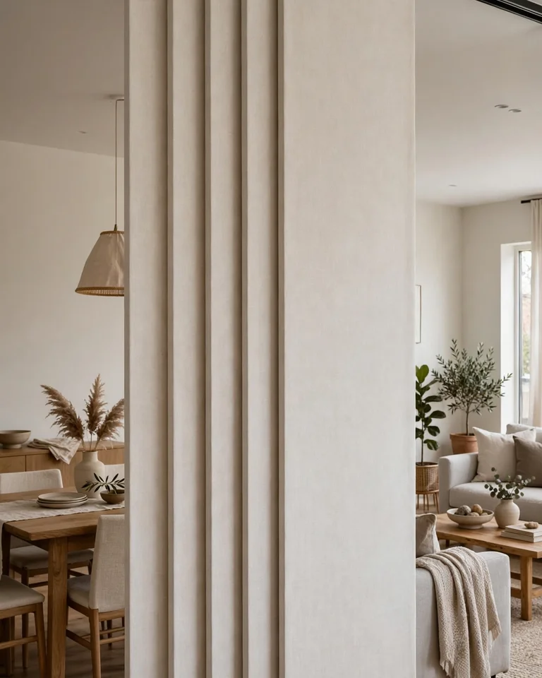14 Ways to Cover a Doorway Without a Door (Renter-Friendly to Architectural) 7 cdw sliding fabric panels ai