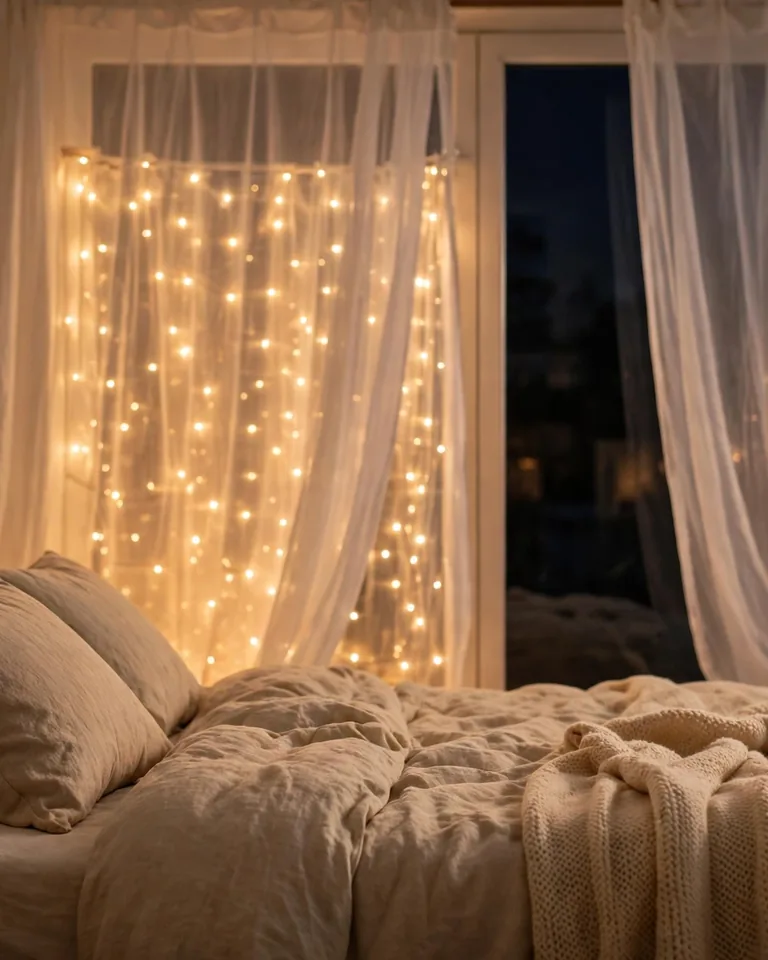 12 Decorating with Light Ideas That Make Any Room Feel Warm and Finished 4 decorate light curtain window 1