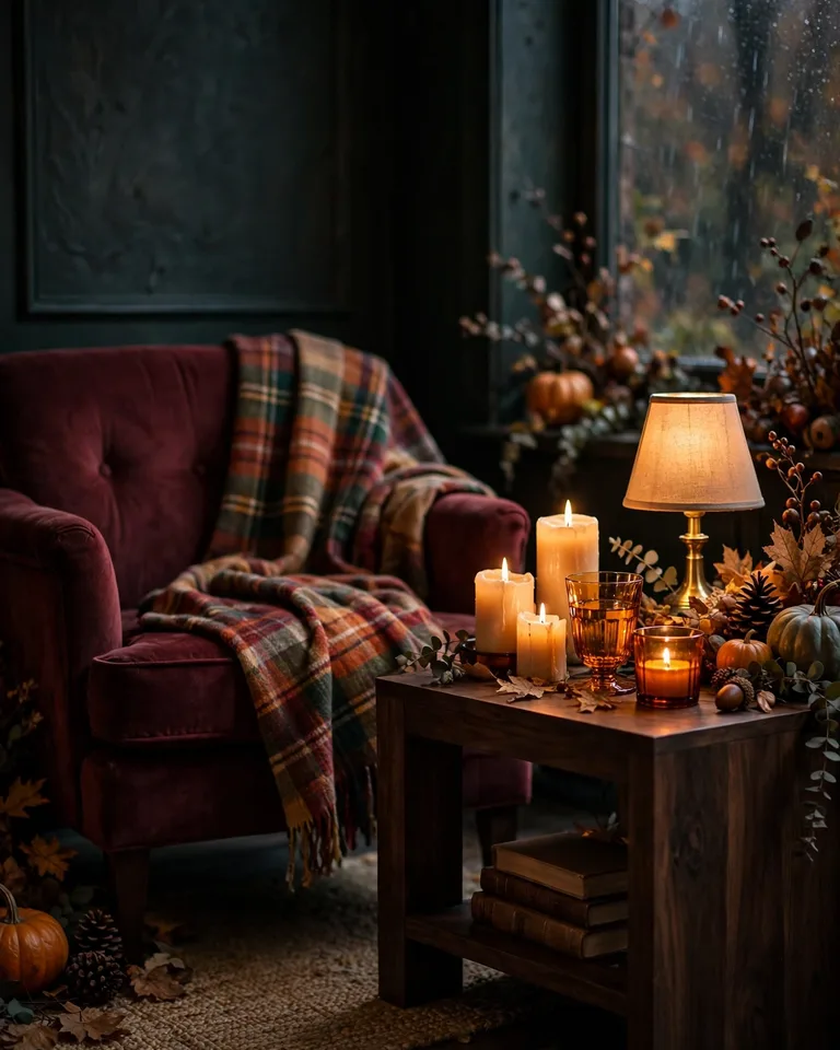 Fall Thanksgiving Decor Ideas: 12 Ways to Make Your Home Warm and Gather-Ready 10 fallthanks idea moody burgundy