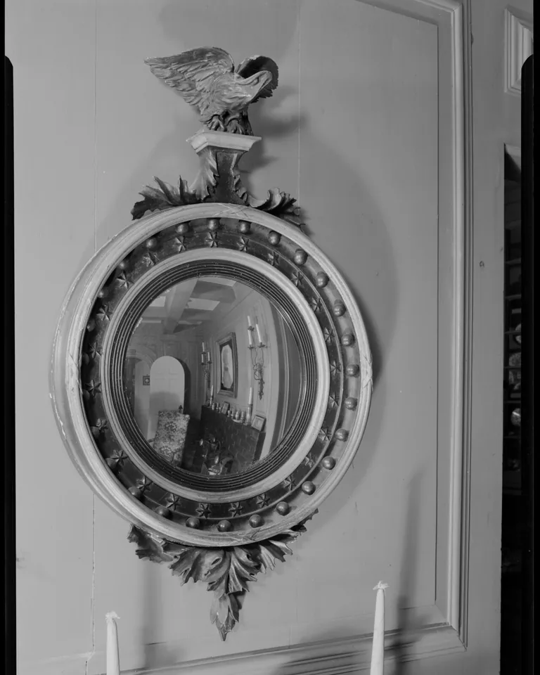 How to Make a Dining Room Look Formal: 12 Ideas That Work in Any Home 13 Large framed mirror above a sideboard in a formal dining room