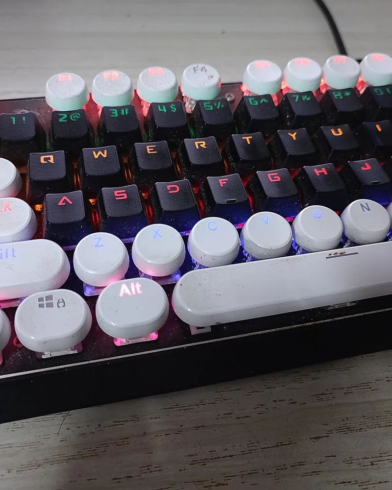 Keyboard and accessories with matching matte finishes