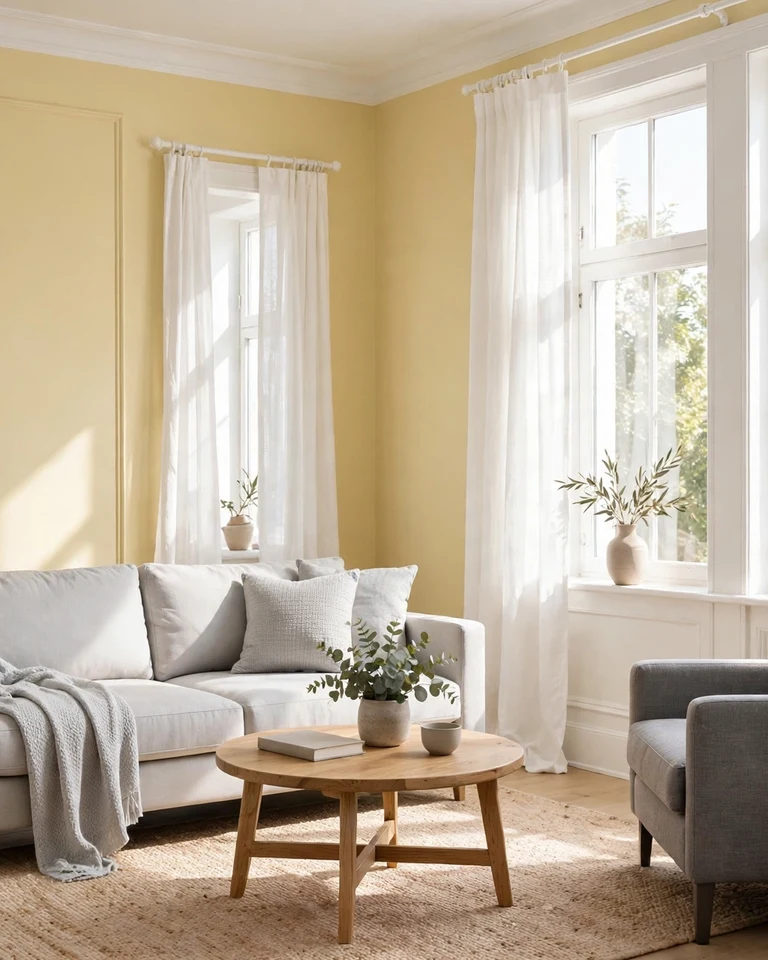 two tone living butter yellow ai