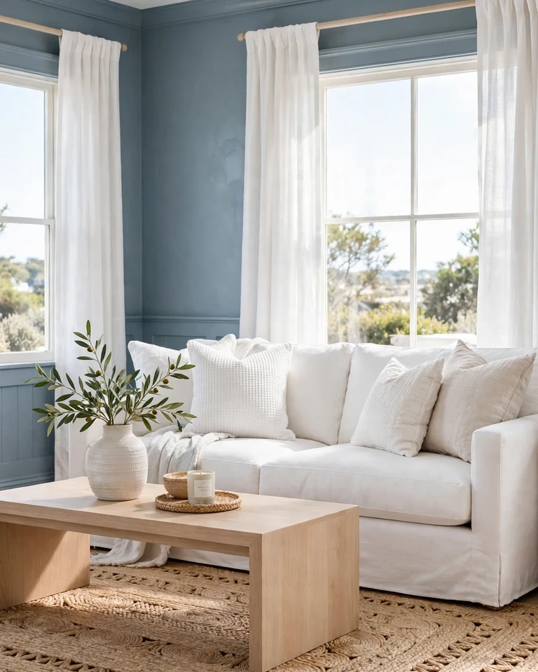 two tone living dusty blue whi ai