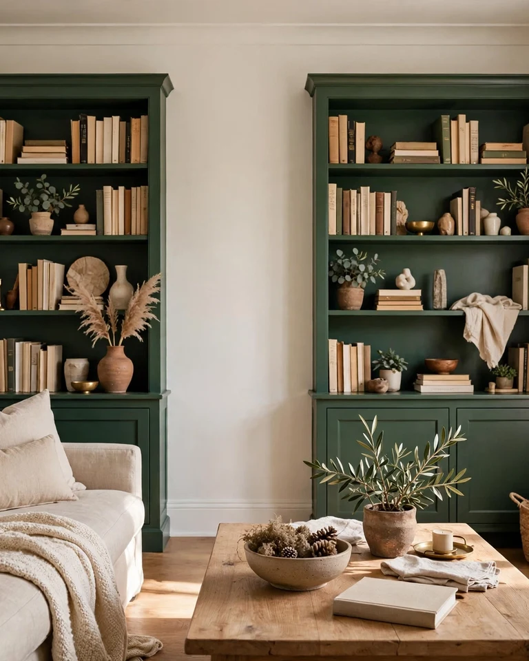 two tone living painted builtins ai