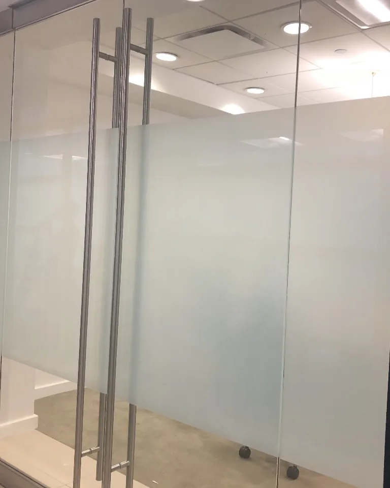 14 Window Treatment Ideas That Make Any Room Look Finished 15 Frosted privacy film on a bathroom window